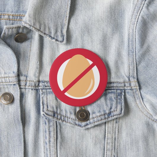 Rood Geen Eieren Kinder Eieralarm Ronde Button 7,6 Cm (In situ)