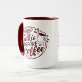 Rood Geen Talkie Voor Koffie Mok (Voorkant links)