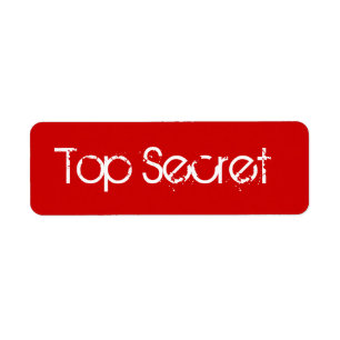 Rood geheim label