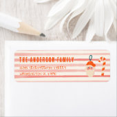  Rood Geïllustreerd Kerst Doddle Adres Etiket (Insitu)