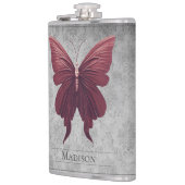 Rood gejuwelde vlinderfles heupfles (Links)