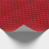 Rood geknoopte textuur: herhalend patroon. cadeaupapier (Hoek)