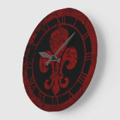 Rood gekraakt grote klok (Hoek)