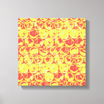Rood gele borrel pop kunst