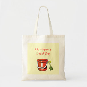 Rood gele buikemmer Aangepaste ondernaam van kind Tote Bag