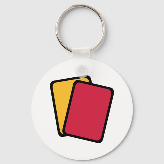 Rood gele kaart sleutelhanger (Voorkant)