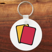 Rood gele kaart sleutelhanger (Voorkant)