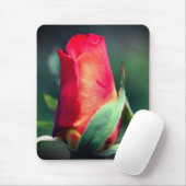 Rood gele rosebudventilator muismat (Met muis)