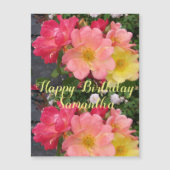 Rood gele rozenbloem Vloeiende Rozen (Voorkant)