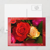 Rood gele rozenrood II Briefkaart (Voorkant / Achterkant)