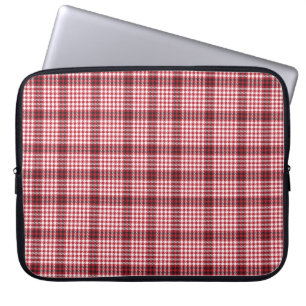 Rood gele tartan naadloos patroon laptop sleeve