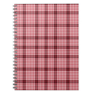 Rood gele tartan naadloos patroon notitieboek