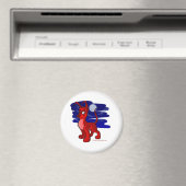 Rood Gelert per maanlicht Magneet (Insitu (Vaatwasser))