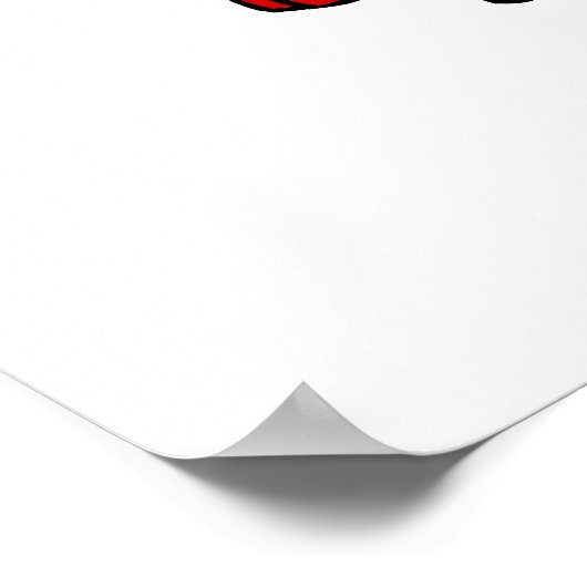 Rood Gelert Poster (Hoek)