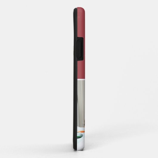 Rood Gelukkig Pasen Foto's iPhone Case (Achterkant/rechts)