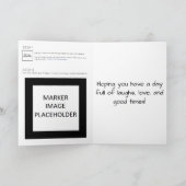 Rood Gelukkige Verjaardag Groet Kaart (Binnen)