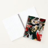 Rood gemarmerd design notitieboek (Binnen)