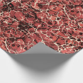 Rood  gemarmerd papier (Hoek)