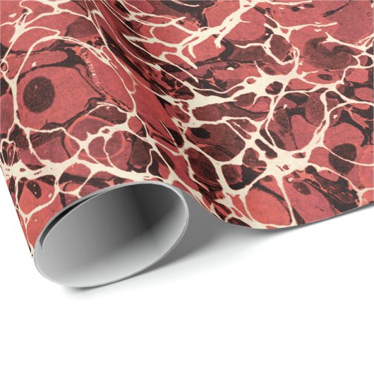 Rood  gemarmerd papier (Rol Hoek)