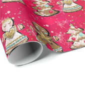 Rood gemberbrood met verpakkingspapier cadeaupapier (Rol Hoek)