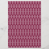 Rood geometrisch ornament retro flyer (Achterkant)