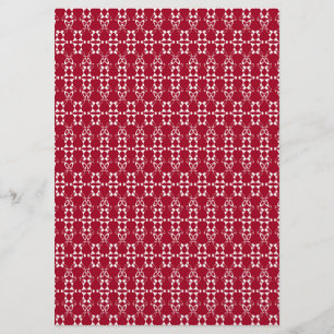 Rood geometrisch ornament retro flyer