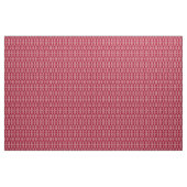 Rood geometrisch ornament retro stof (Yard (91,4 cm))