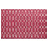 Rood geometrisch ornament retro stof (Fat Quarter)