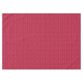 Rood geometrisch ornament retro tafelkleed (Voorkant (Horizontaal))