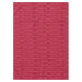 Rood geometrisch ornament retro tafelkleed (Voorkant)