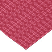 Rood geometrisch ornament retro tafelkleed (Gekanteld)