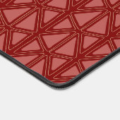 Rood geometrisch patroon bureaumat (Hoek)