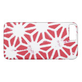 Rood geometrisch patroon Case-Mate iPhone case (Achterkant (Horizontaal))