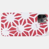 Rood geometrisch patroon Case-Mate iPhone case (Achterkant (horizontaal))