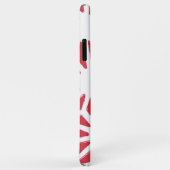 Rood geometrisch patroon Case-Mate iPhone case (Achterkant/rechts)