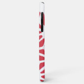 Rood geometrisch patroon Case-Mate iPhone case (Achterkant/links)