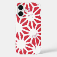 Rood geometrisch patroon