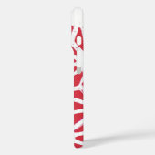 Rood geometrisch patroon Case-Mate iPhone case (Achterkant / Links)