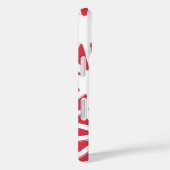 Rood geometrisch patroon Case-Mate iPhone case (Achterkant / Rechts)