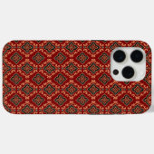 Rood geometrisch patroon / Indiase print Case-Mate iPhone Case (Achterkant (horizontaal))