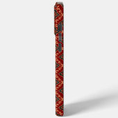Rood geometrisch patroon / Indiase print Case-Mate iPhone Case (Achterkant / Links)