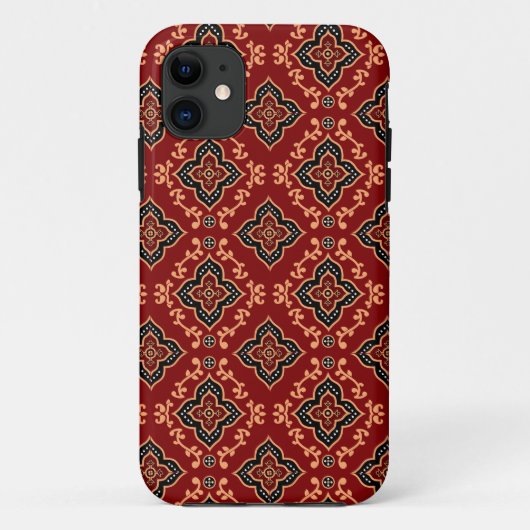 Rood geometrisch patroon / Indiase print Case-Mate iPhone Case (Achterkant)