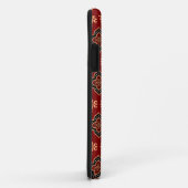 Rood geometrisch patroon / Indiase print Case-Mate iPhone Case (Achterkant/rechts)