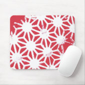 Rood geometrisch patroon muismat (Met muis)