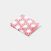 Rood geometrisch patroon post-it® notes (Schuin)
