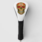 Rood-geoogste suiker Hoesjes Zombie-chauffeur Golfheadcover (Voorkant)