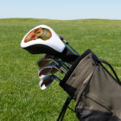 Rood-geoogste suiker Hoesjes Zombie-chauffeur Golfheadcover (Insitu)