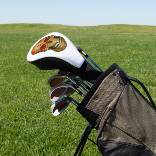 Rood-geoogste suiker Hoesjes Zombie-chauffeur Golfheadcover (Insitu)