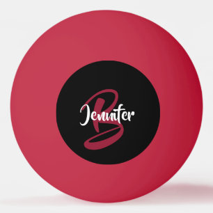 Rood gepersonaliseerd pingpongbal