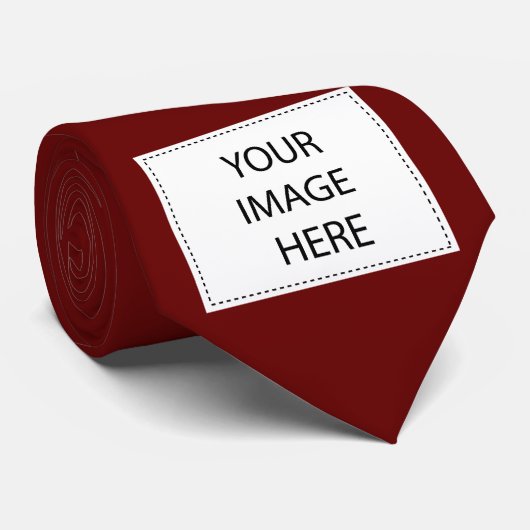 rood gepersonaliseerd stropdas (Opgerold)